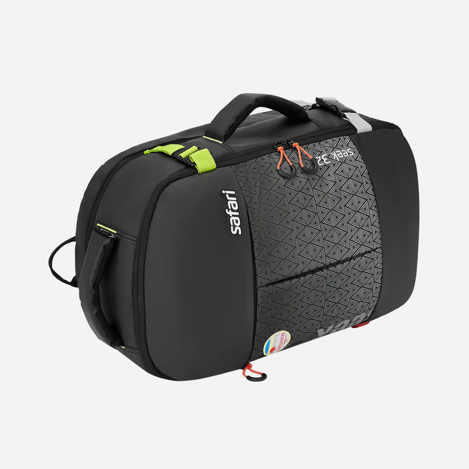 Safari Seek 32L Black Backpack Suitcase with Two Way Handle, Luggage Style Packing and Compression Straps - Image 6