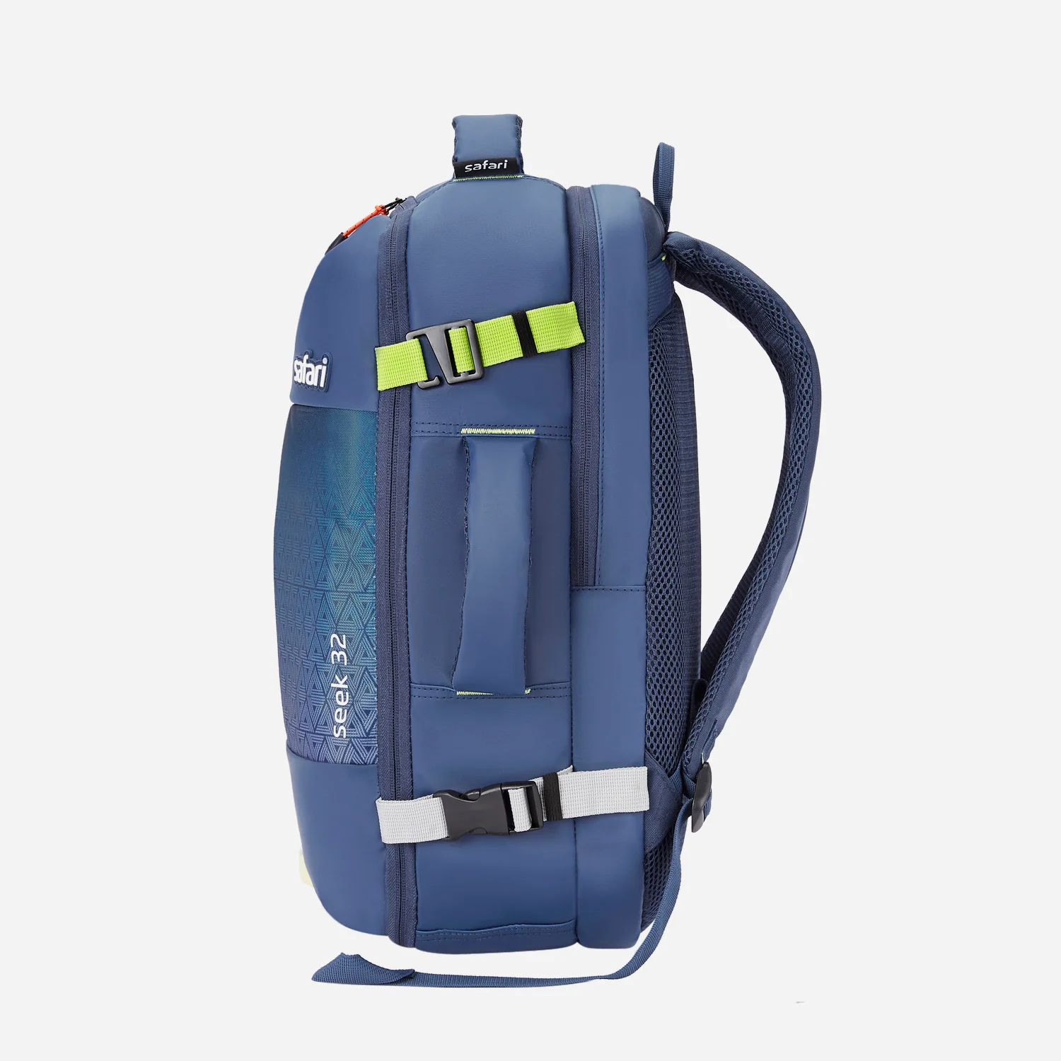 Safari Seek 32L Blue Backpack Suitcase Two Way Handle, Luggage Style Packing and Compression Straps - Image 7