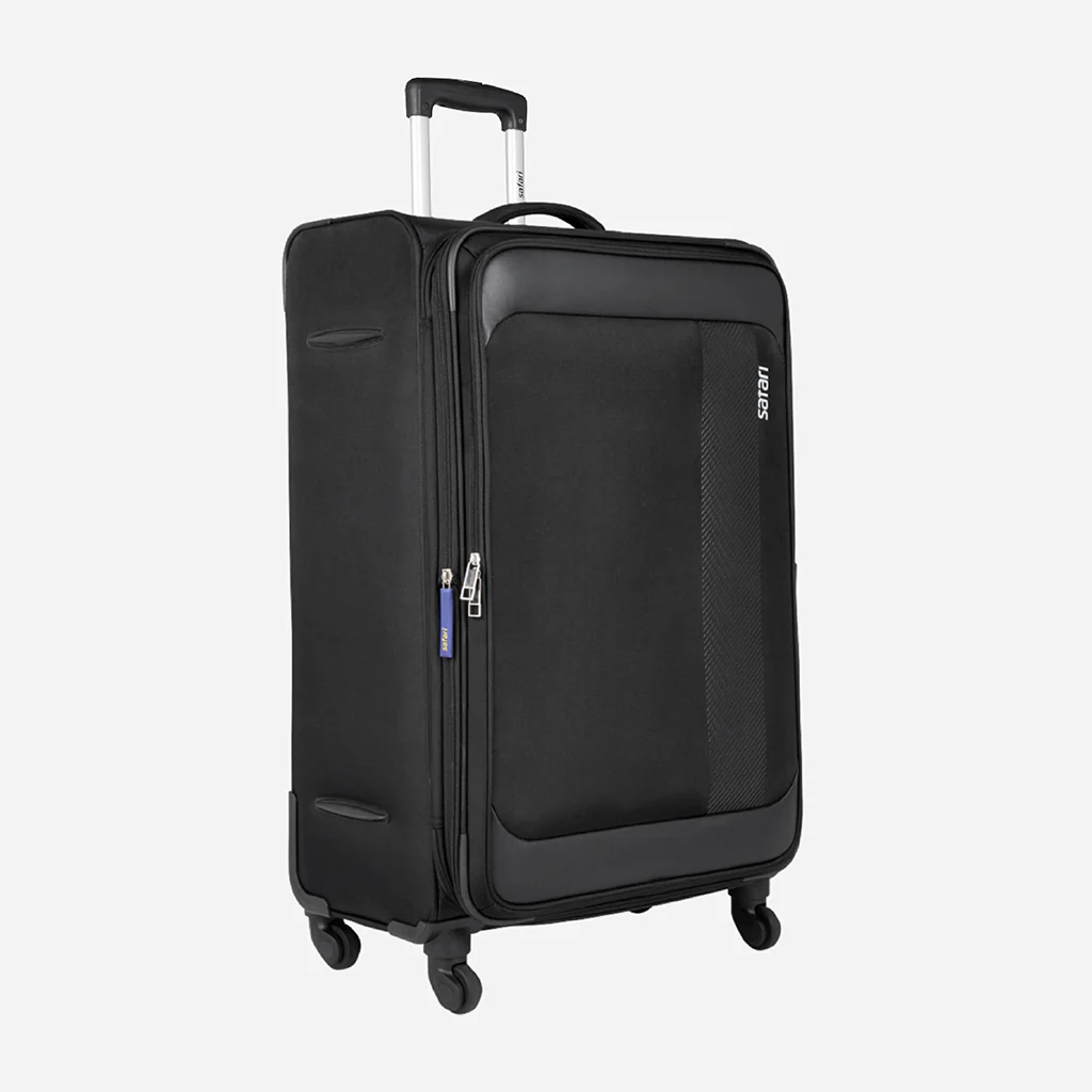 Slant Anti Theft Soft Luggage with Securi Zipper, TSA Lock and Organized Interior with Wet Pouch- Black - Image 20