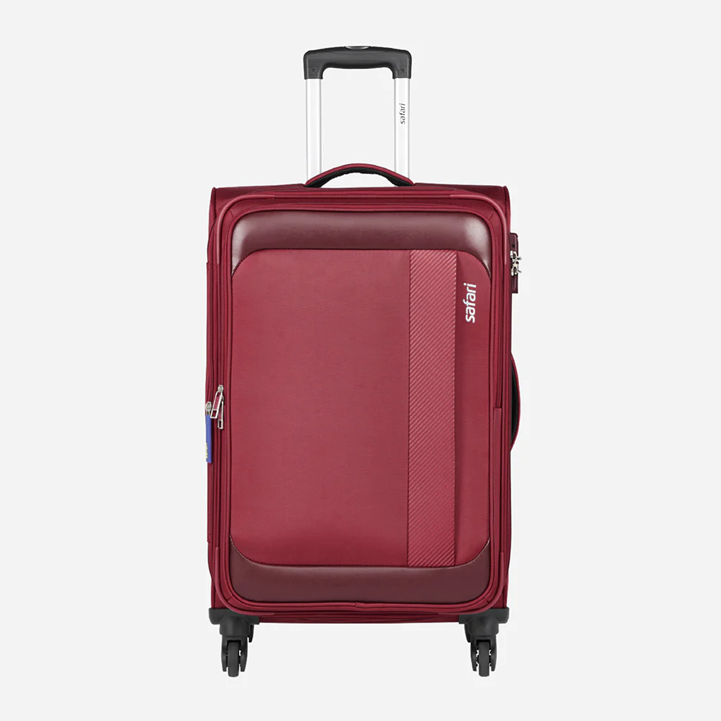 Safari Slant Red Trolley Bag with TSA Lock & Organized Interior - Image 11