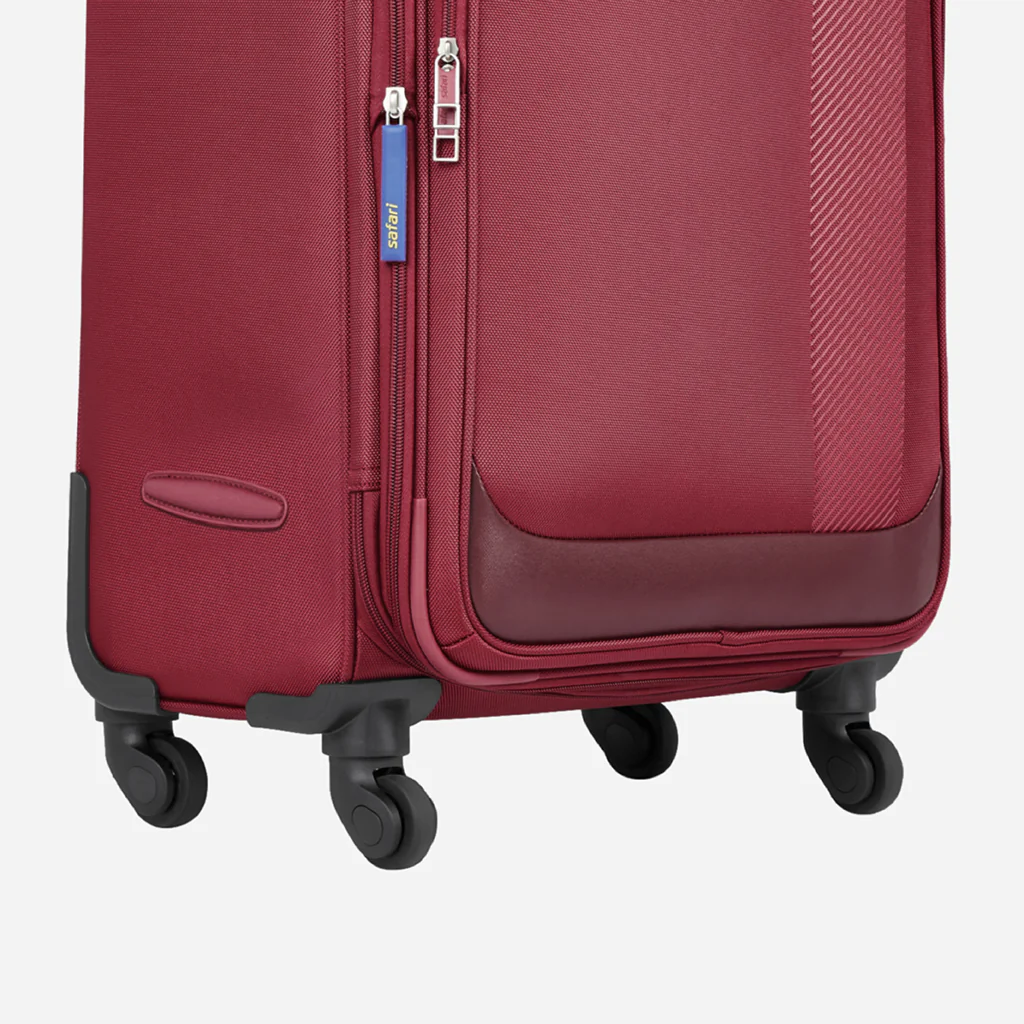 Safari Slant Red Trolley Bag with TSA Lock & Organized Interior - Image 15