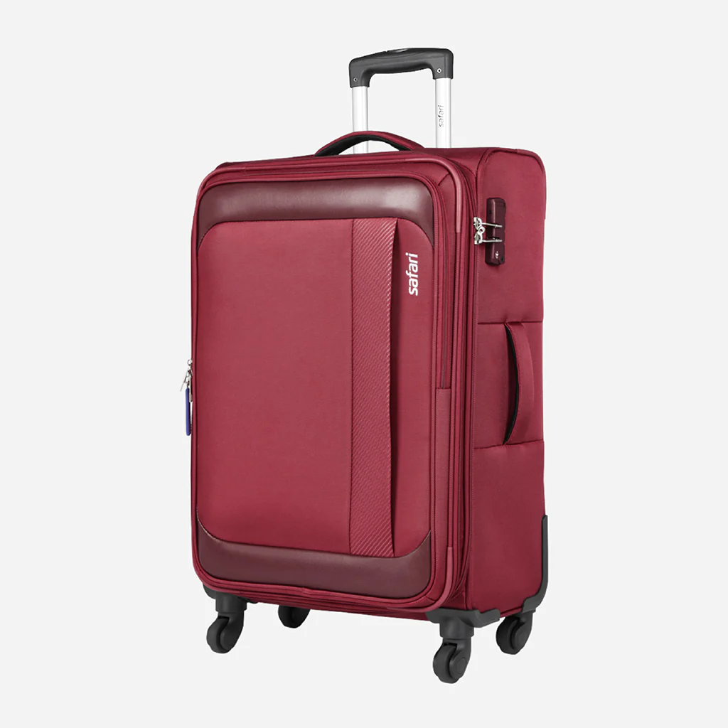 Safari Slant Red Trolley Bag with TSA Lock & Organized Interior - Image 16