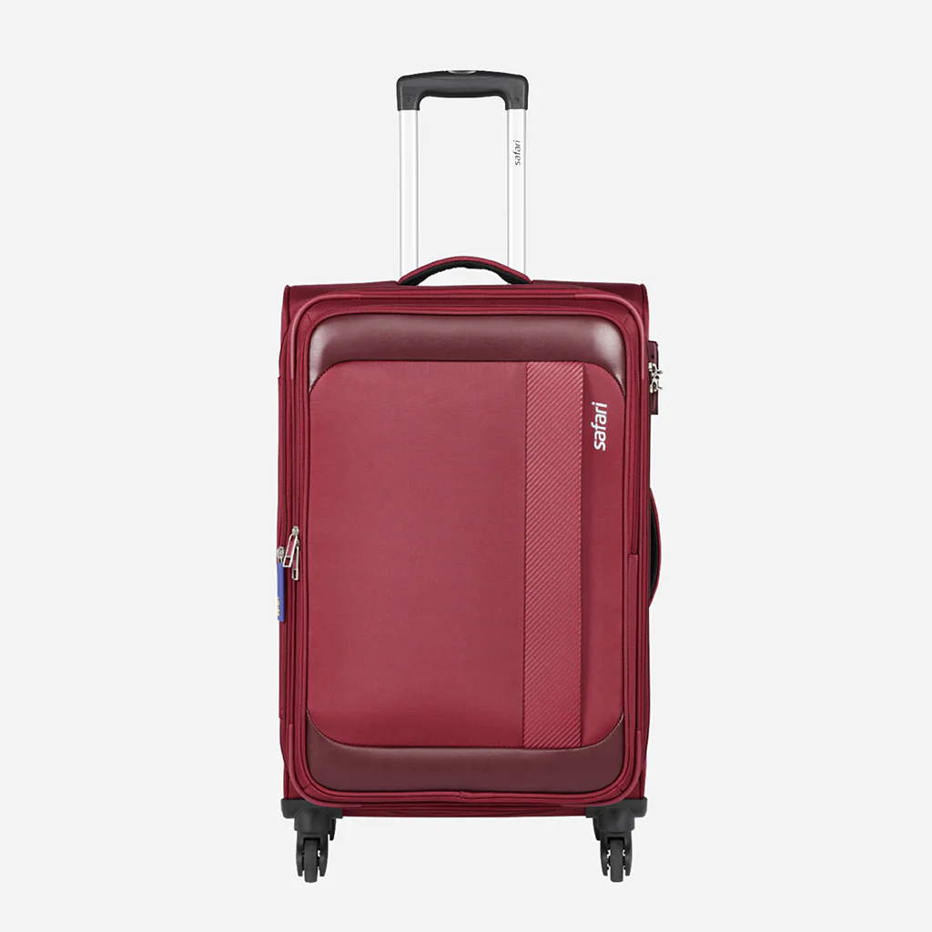 Safari Slant Red Trolley Bag with TSA Lock & Organized Interior - Image 3