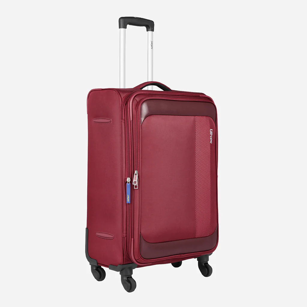Safari Slant Red Trolley Bag with TSA Lock & Organized Interior - Image 4