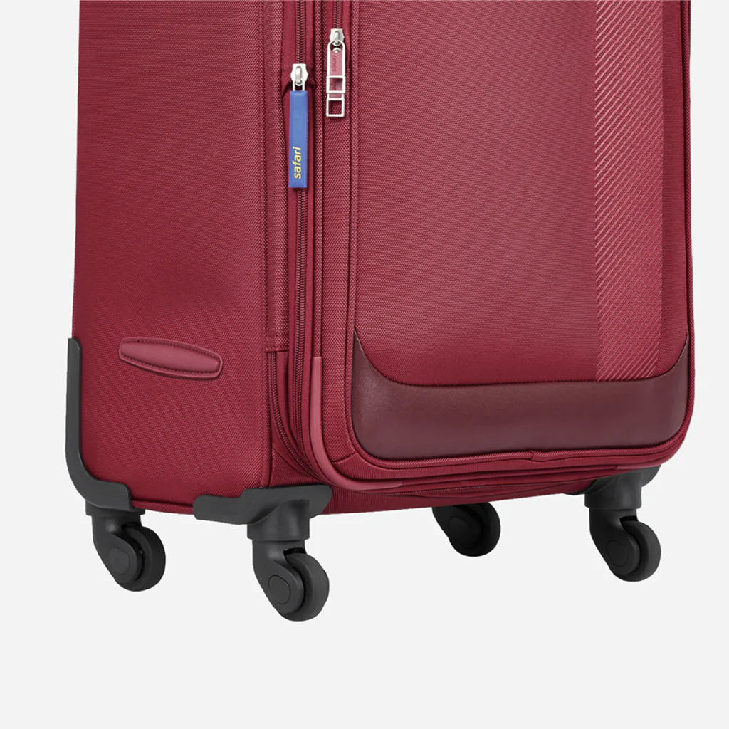 Safari Slant Red Trolley Bag with TSA Lock & Organized Interior - Image 7