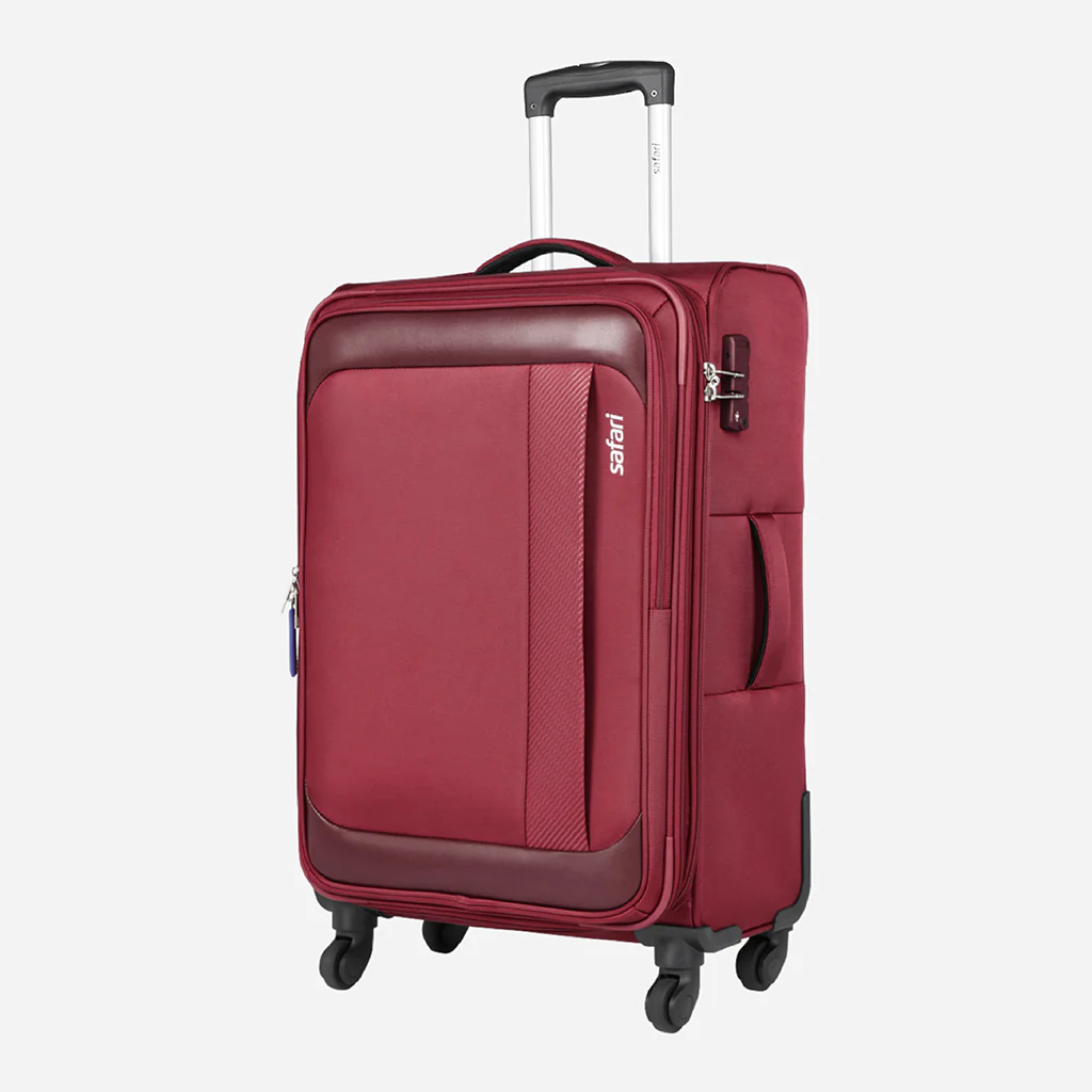 Safari Slant Red Trolley Bag with TSA Lock & Organized Interior - Image 9