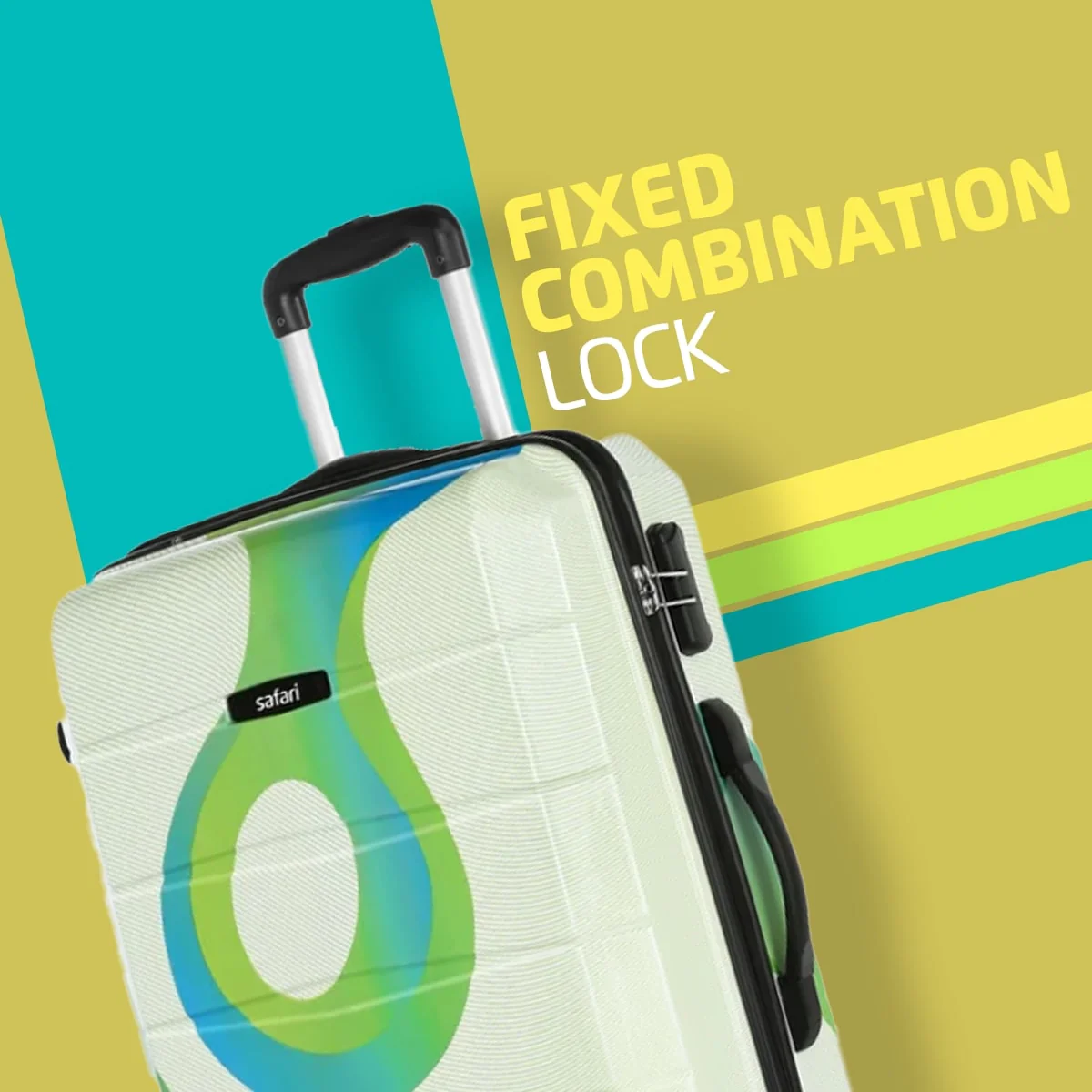 Safari Tiffany Printed Trolley Bag with 360° Wheels - Image 14