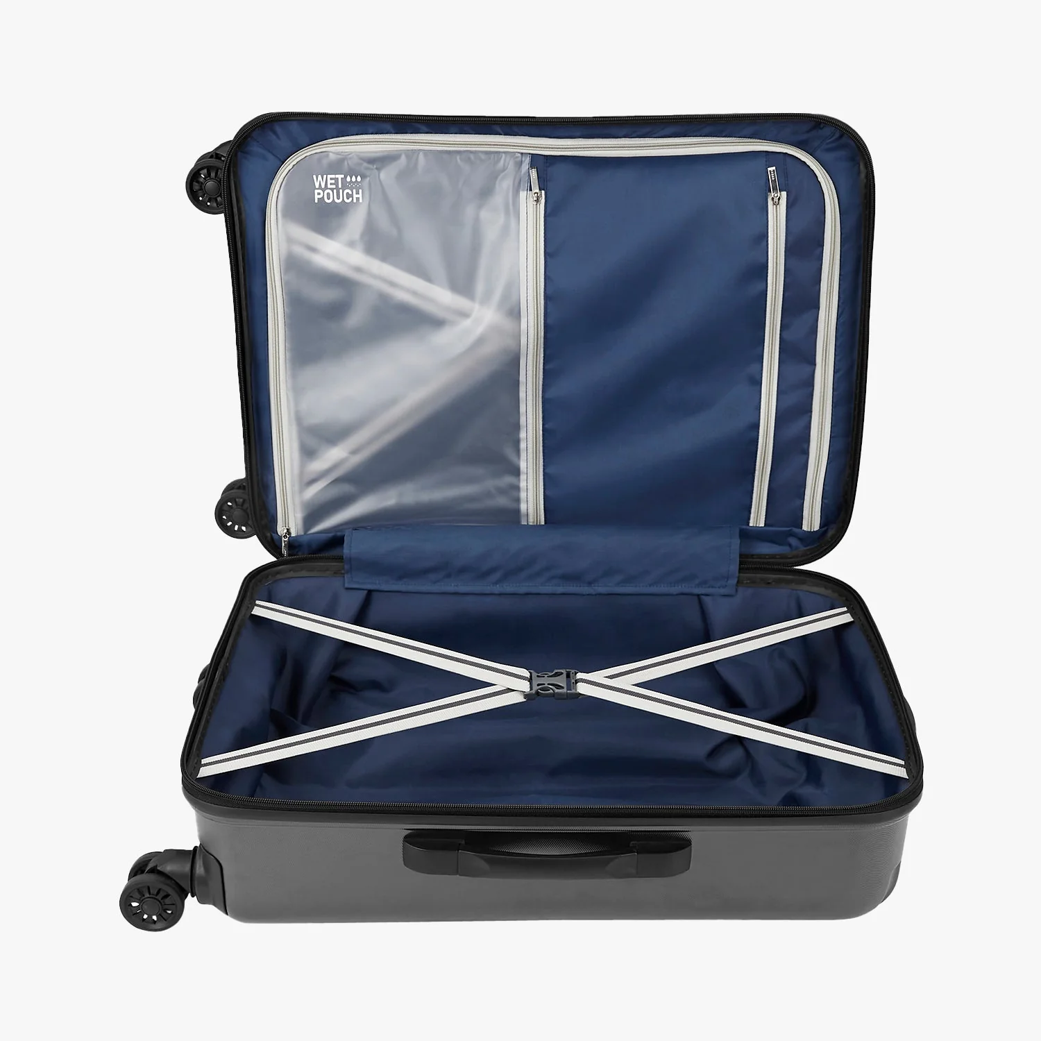 Safari Twister Set of 3 Gun Metal Trolley Bags with Dual Wheels & Anti Theft Zipper - Image 8