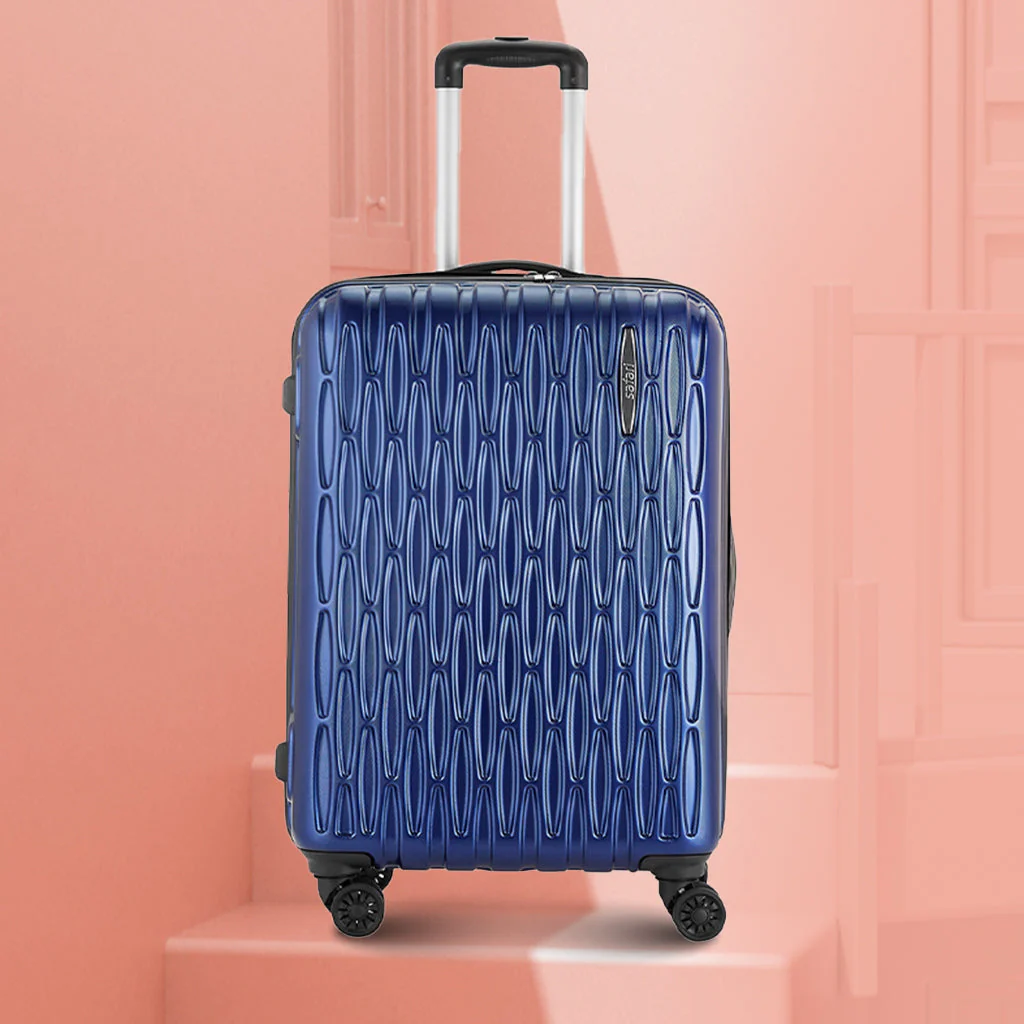 Safari Twister Set of 3 Midnight Blue Trolley Bags with Dual Wheels & Anti Theft Zipper - Image 3