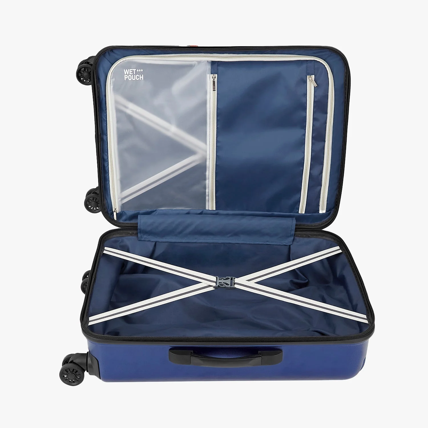 Safari Twister Set of 3 Midnight Blue Trolley Bags with Dual Wheels & Anti Theft Zipper - Image 7
