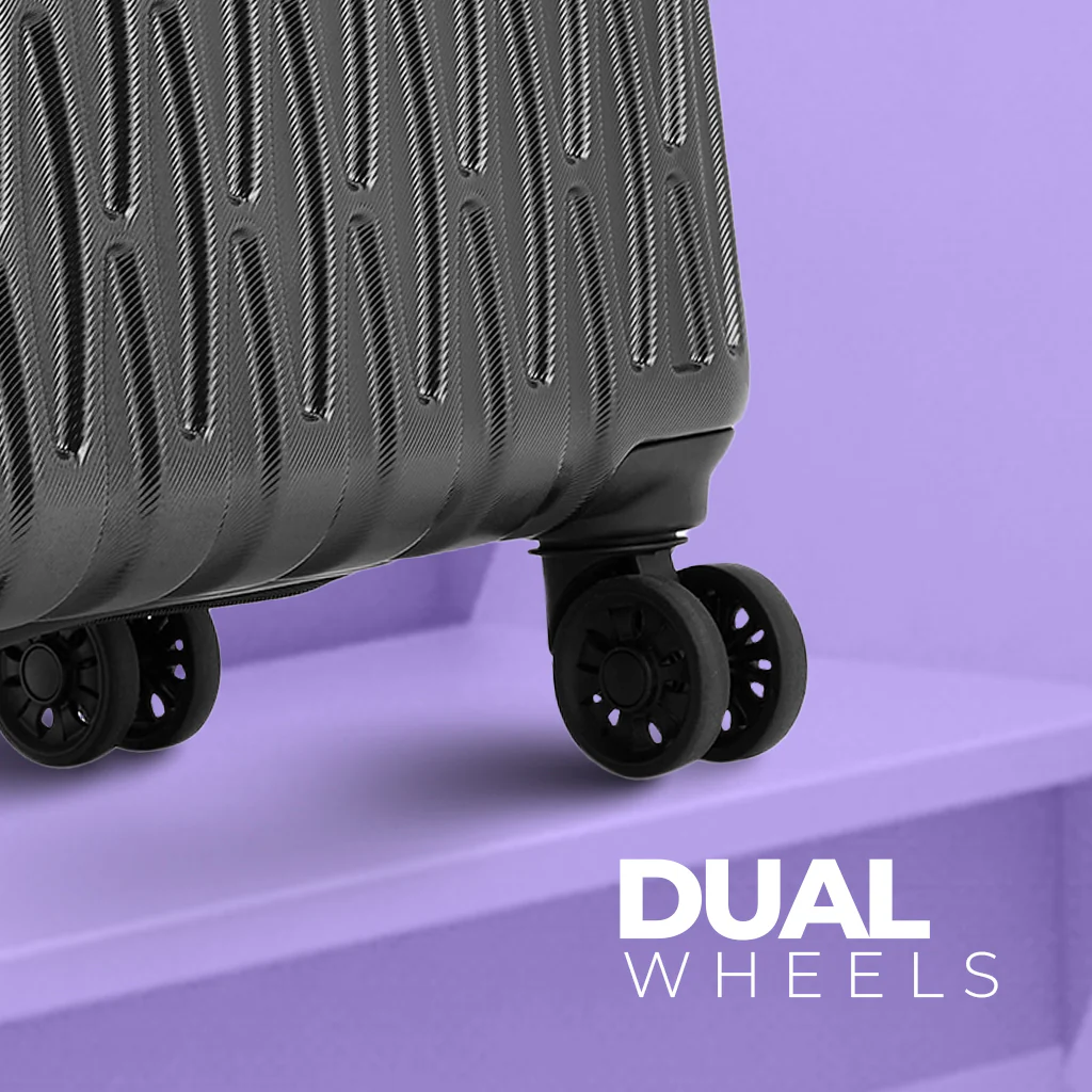 Safari Twister Gun Metal Trolley Bag with TSA Lock & Anti Theft Zipper - Image 3