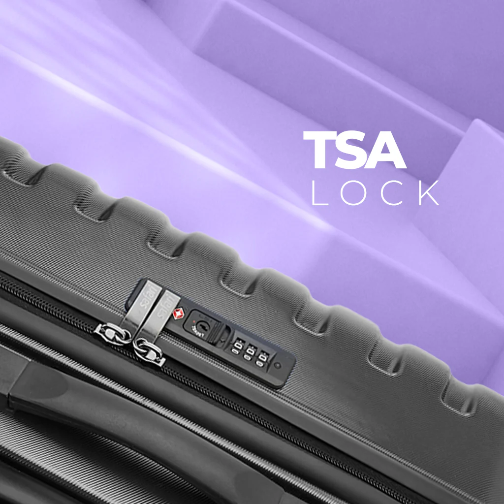 Safari Twister Gun Metal Trolley Bag with TSA Lock & Anti Theft Zipper - Image 5