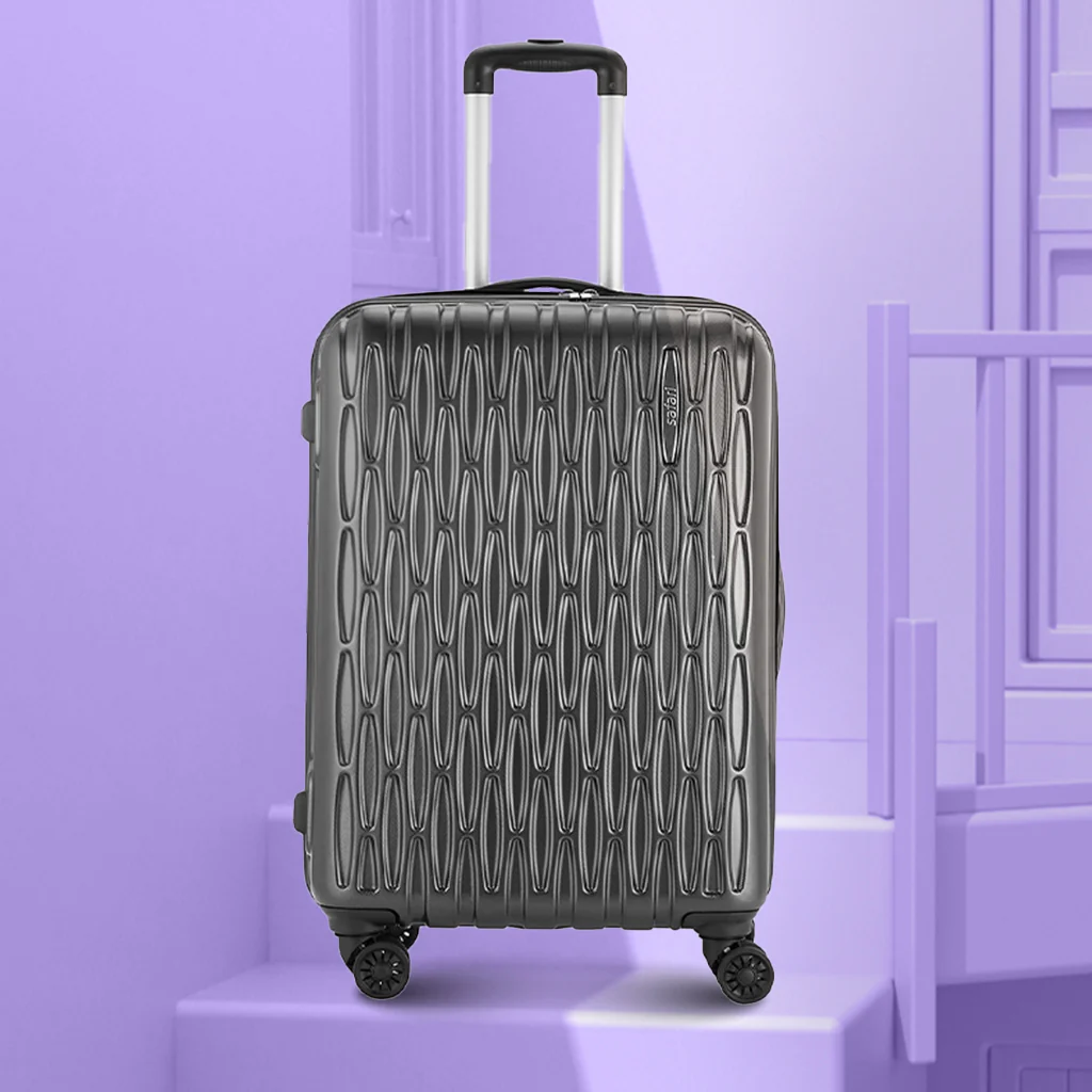 Safari Twister Gun Metal Trolley Bag with TSA Lock & Anti Theft Zipper - Image 9