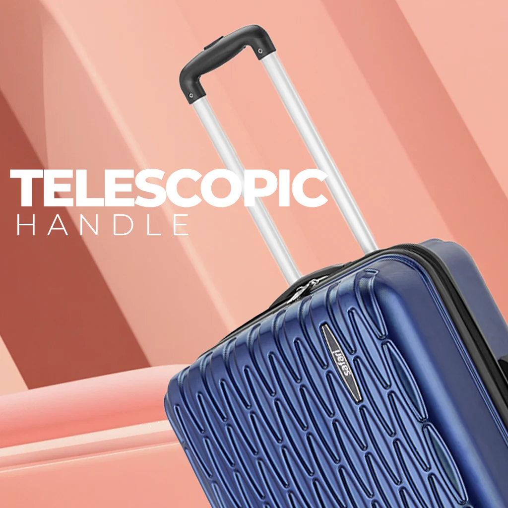 Safari Twister Midnight Blue Trolley Bag with Dual Wheels & TSA Lock - Image 5