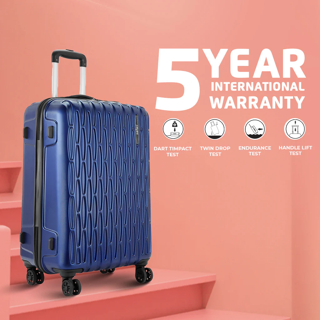 Safari Twister Midnight Blue Trolley Bag with Dual Wheels & TSA Lock - Image 8